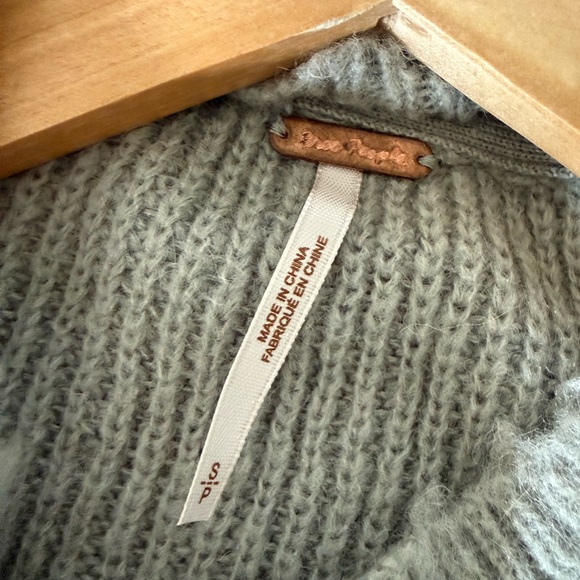 Free People Color Block Fuzzy Sweater - Picture 6 of 7